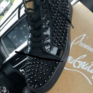 Black diamond spiked Christian louboutin